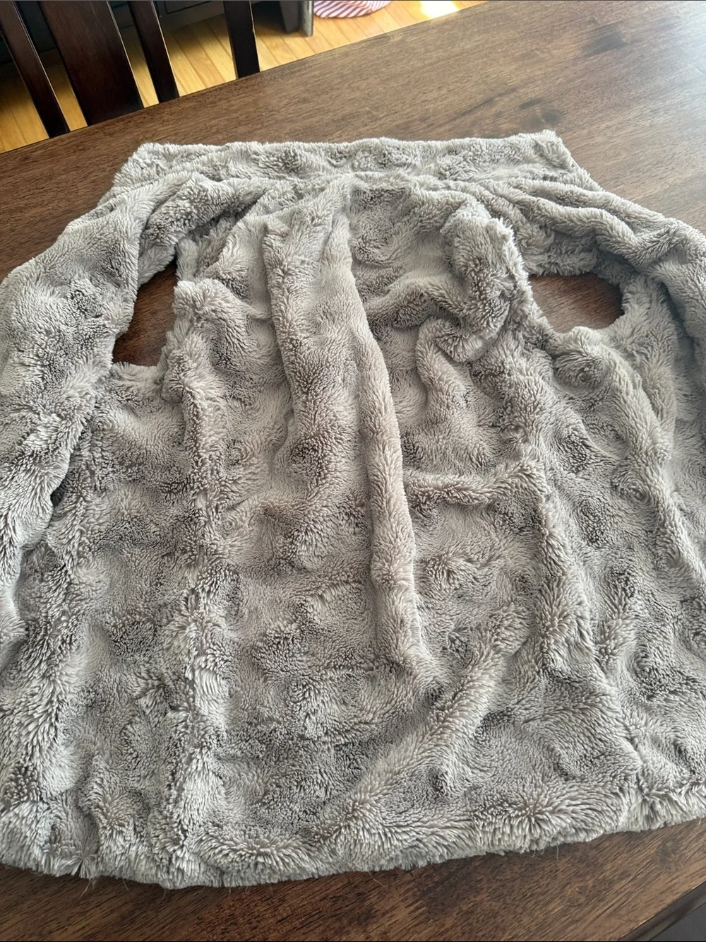 Reversible vest puffer / faux fur